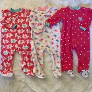 12M girls Little Me onesie lot (3)